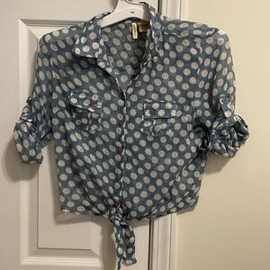 Polka Dot Button Down Shirt